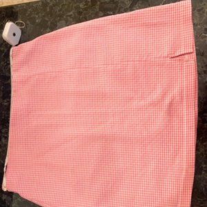Topshop Pink Gingham Skirt